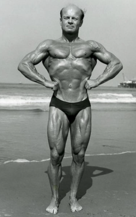 Clarence Bass Ripped Bodybuilding Lat Pose