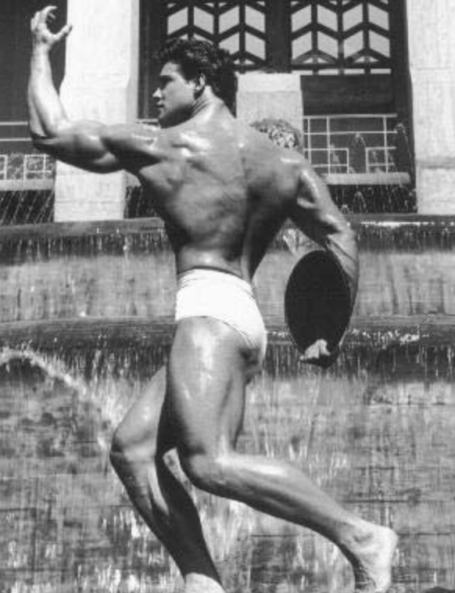 Steve Reeves Twisting Back Pose Bodybuilding